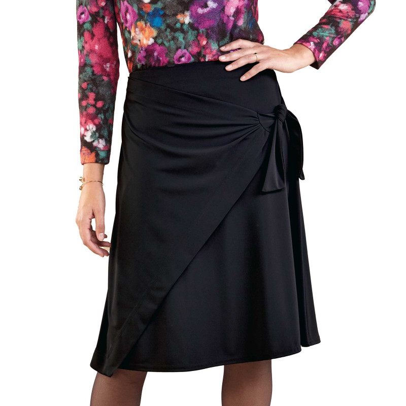 Jupe «portefeuille» asymétrique