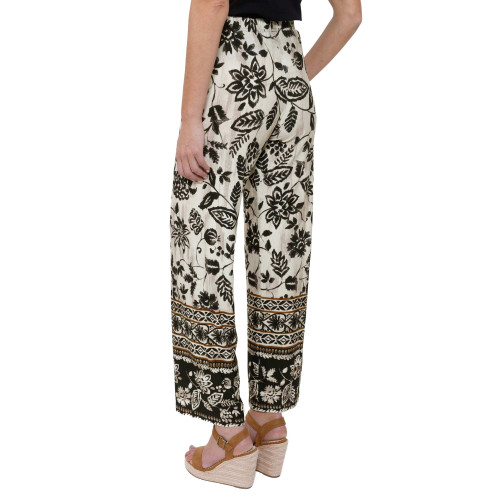 Pantalon extensible Flowers