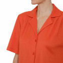 Chemise gaufrée Mandarine