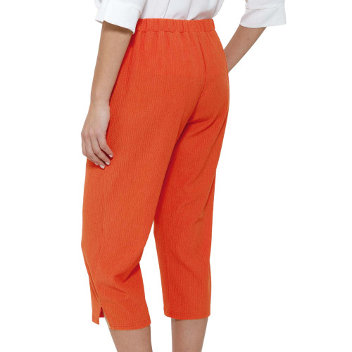 Pantacourt gaufré Mandarine