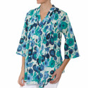 Tunique boutonnée Flora blue