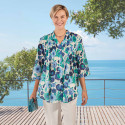 Tunique boutonnée Flora blue