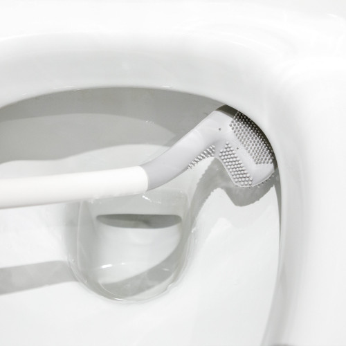 Brosse WC coudée
