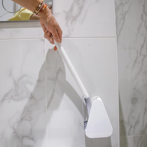Brosse WC coudée