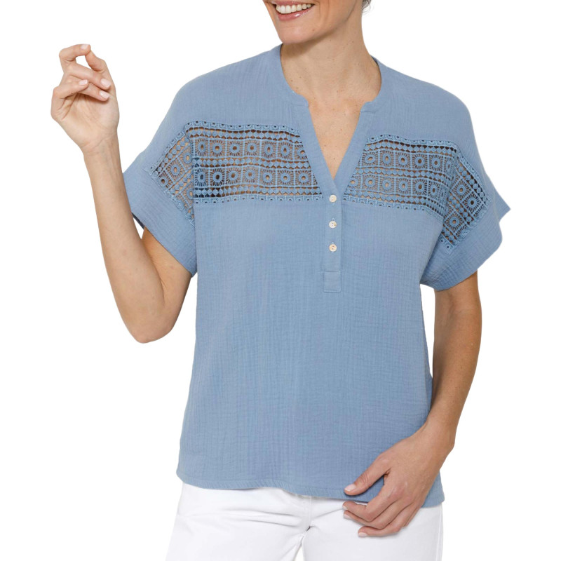 Chemisier gaze de coton