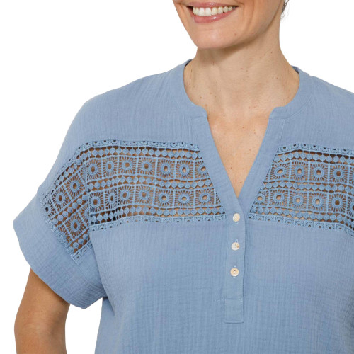 Chemisier gaze de coton