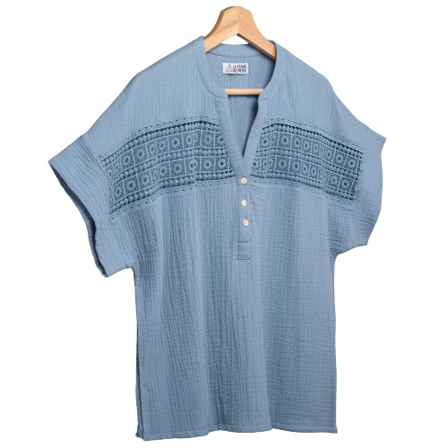 Chemisier gaze de coton