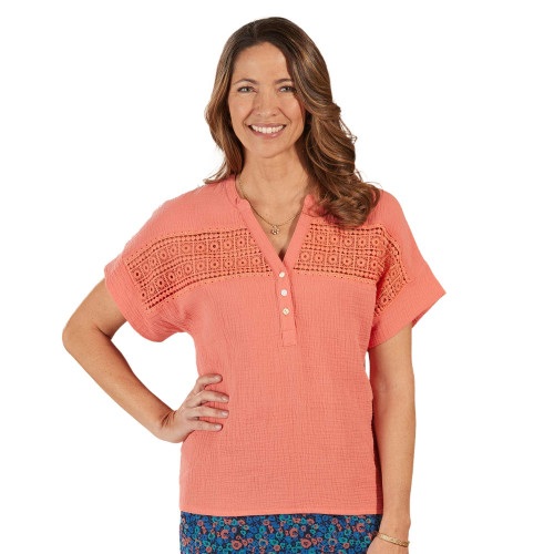 Chemisier gaze de coton