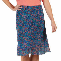 Jupe à volants fleurettes