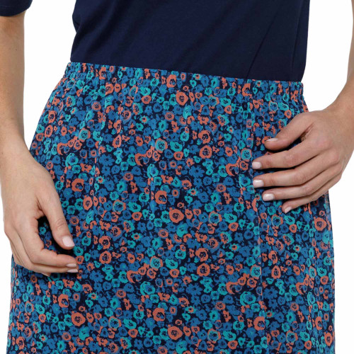 Jupe à volants fleurettes