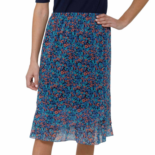 Jupe à volants fleurettes