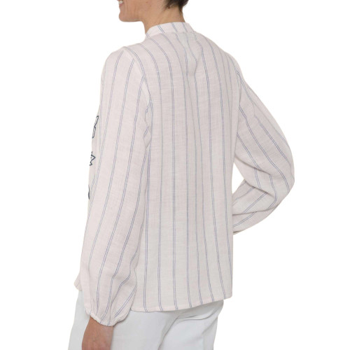 Blouse brodée fleurs