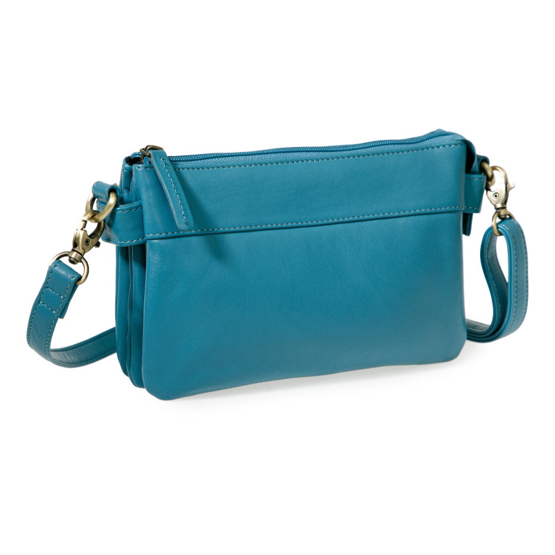 Sac bandoulière turquoise