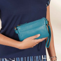 Sac bandoulière turquoise
