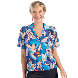 Chemisier blousant fleuri