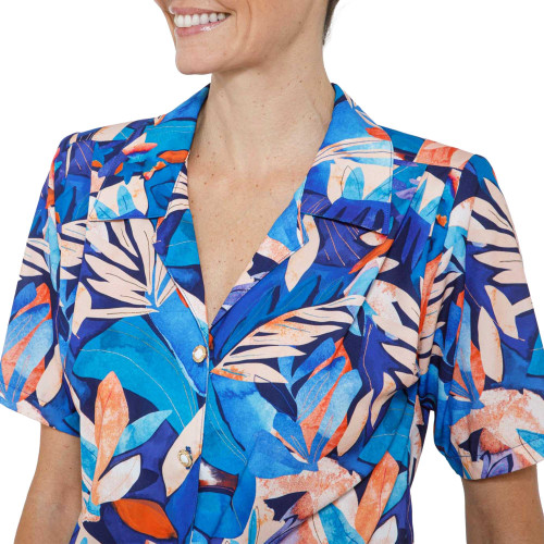 Chemisier blousant fleuri