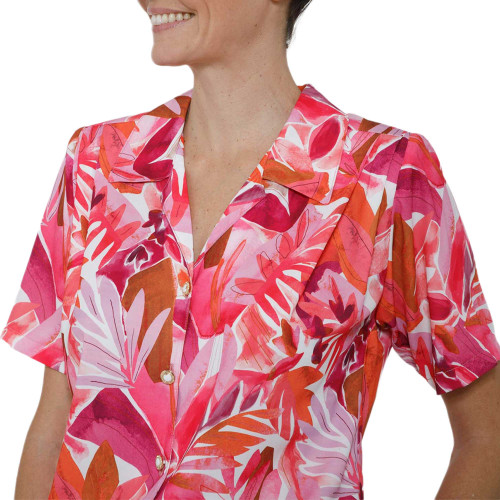 Chemisier blousant fleuri