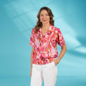 Chemisier blousant fleuri