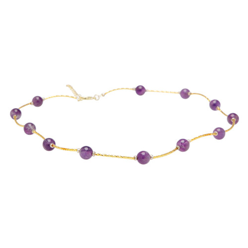 Collier perles de cristal