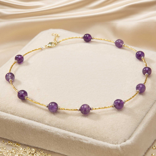 Collier perles de cristal