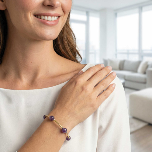 Bracelet perles de cristal