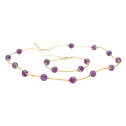 Parure perles de cristal