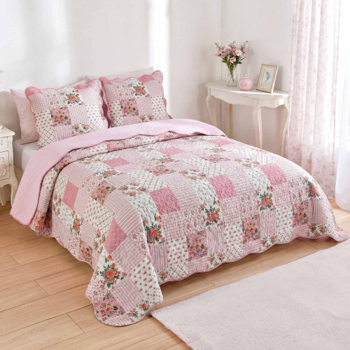 Couvre-lit Rose Alba
