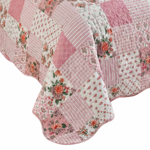 Couvre-lit Rose Alba