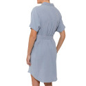Robe gaze de coton bleue