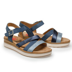 Sandales bride scratch Saphir