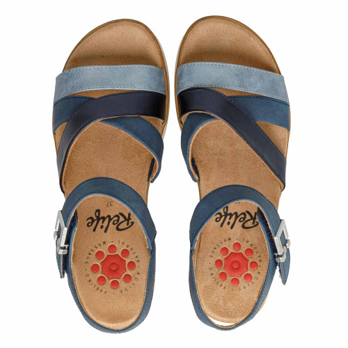 Sandales bride scratch Saphir