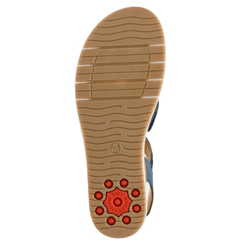 Sandales bride scratch Saphir