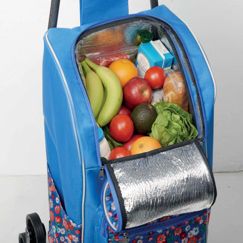 Chariot de courses Fleuri