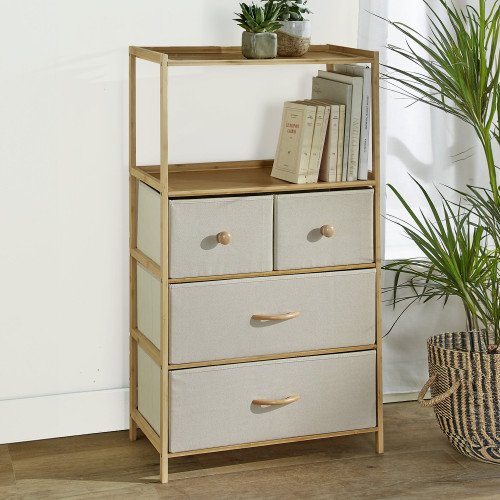 Commode bambou et lin