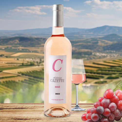 Bordeaux rosé AOC Château Cazette 2023 - 24 bouteilles