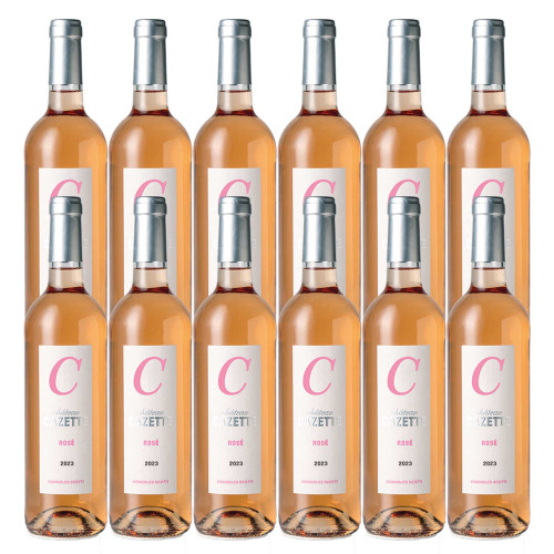 Bordeaux rosé AOC Château Cazette 2023 - 12 bouteilles