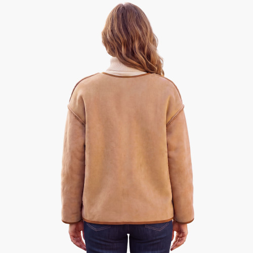 Veste suédine sherpa (3)