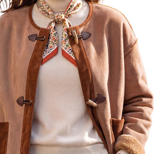 Veste suédine sherpa (4)