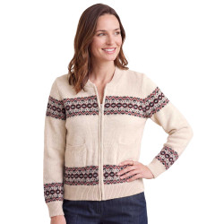 Gilet jacquard zippé