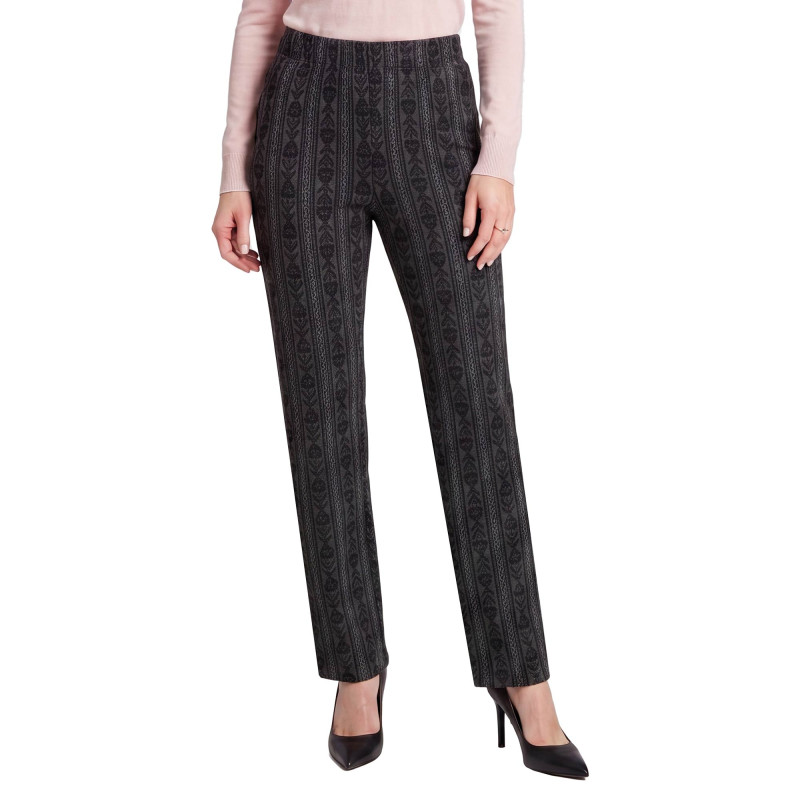 Pantalon amincissant fleurs