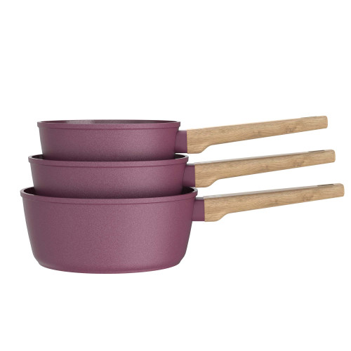 Casseroles céramique Prune - les 3