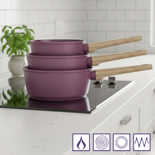Casseroles céramique Prune - les 3 (3)
