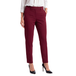 Pantalon élégance grenat