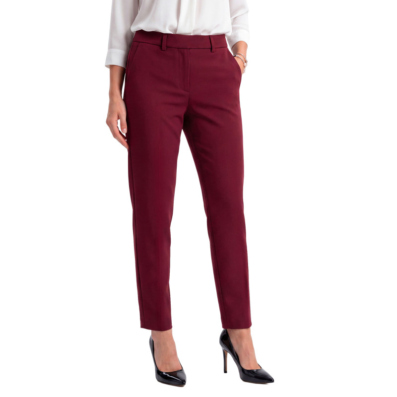 Pantalon élégance grenat