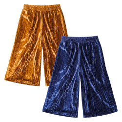 Jupe-culotte panne de velours - les 2 (de même taille)