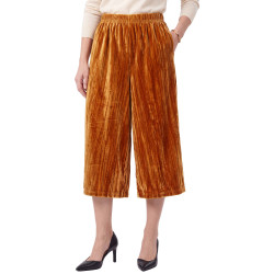 Jupe-culotte panne de velours