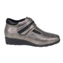 Bottines cuir argenté (2)