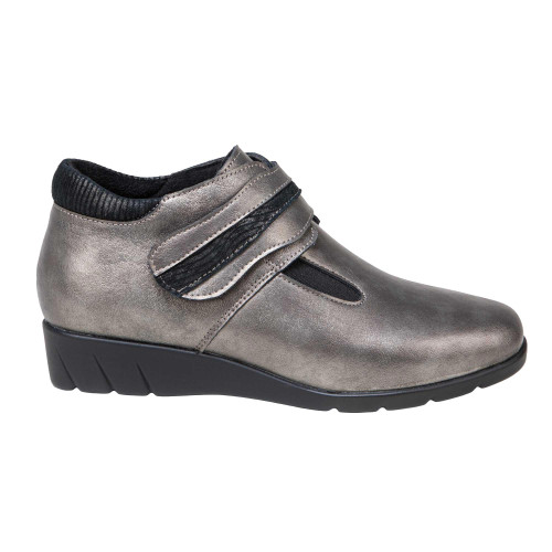 Bottines cuir argenté (2)
