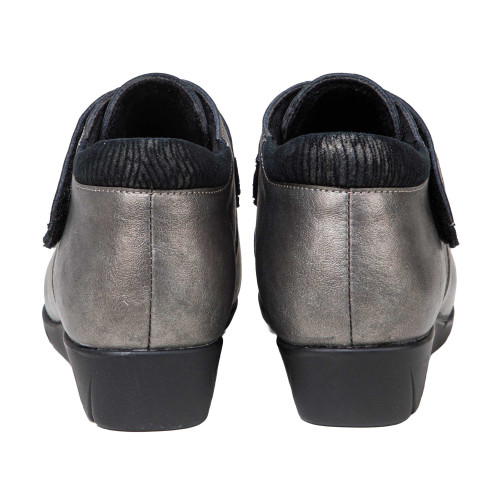 Bottines cuir argenté (4)