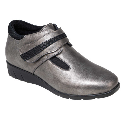 Bottines cuir argenté (7)